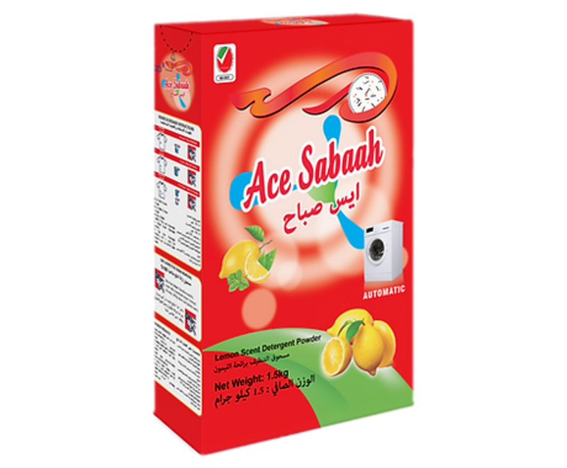 Ace Sabaah Lemon Scent Detergent Powder 1.5kg